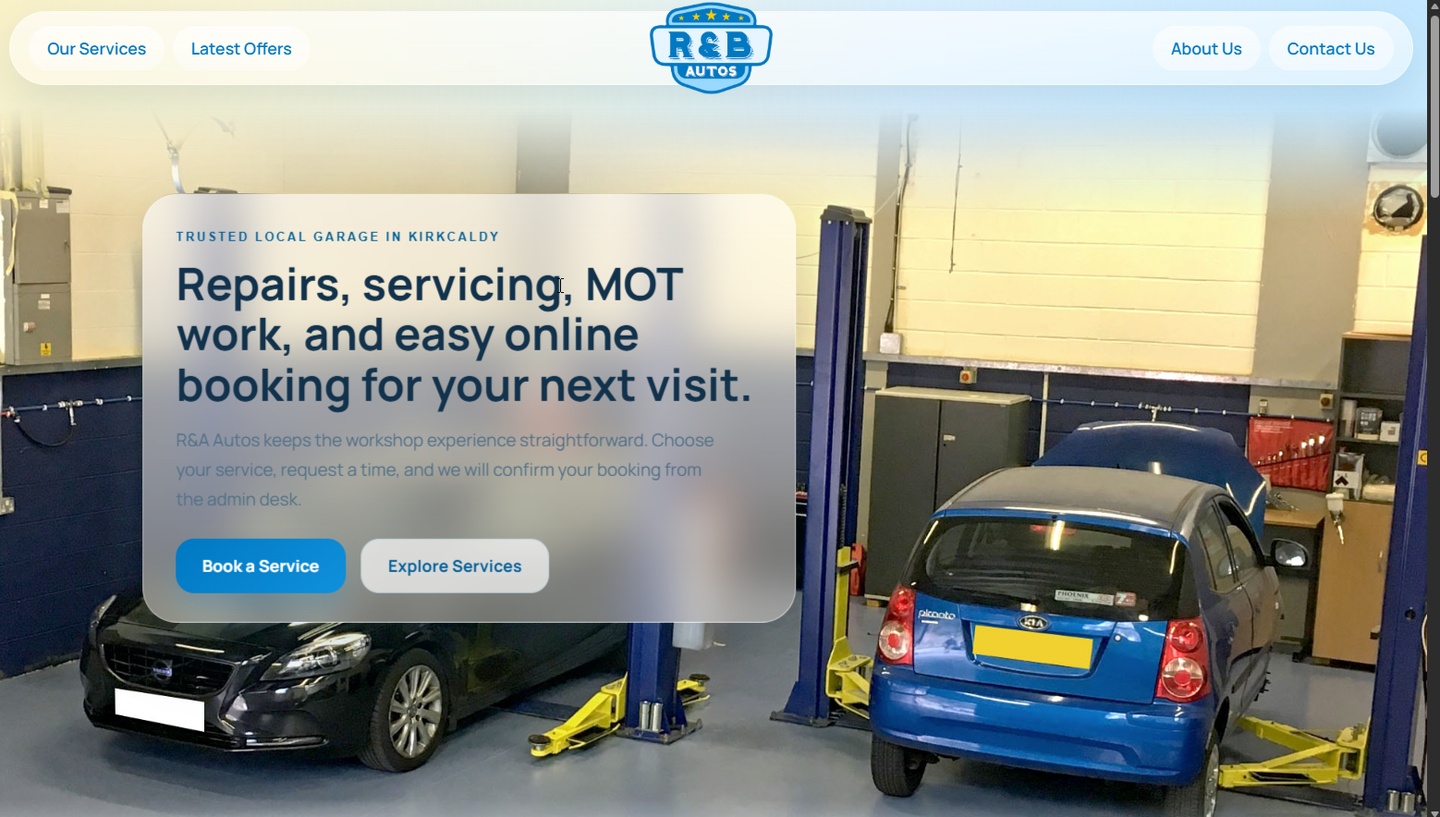 R&A Autos project preview