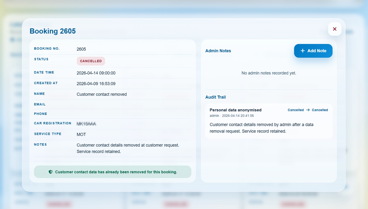 Garage Bookings & Latest Offers Management screenshot 15