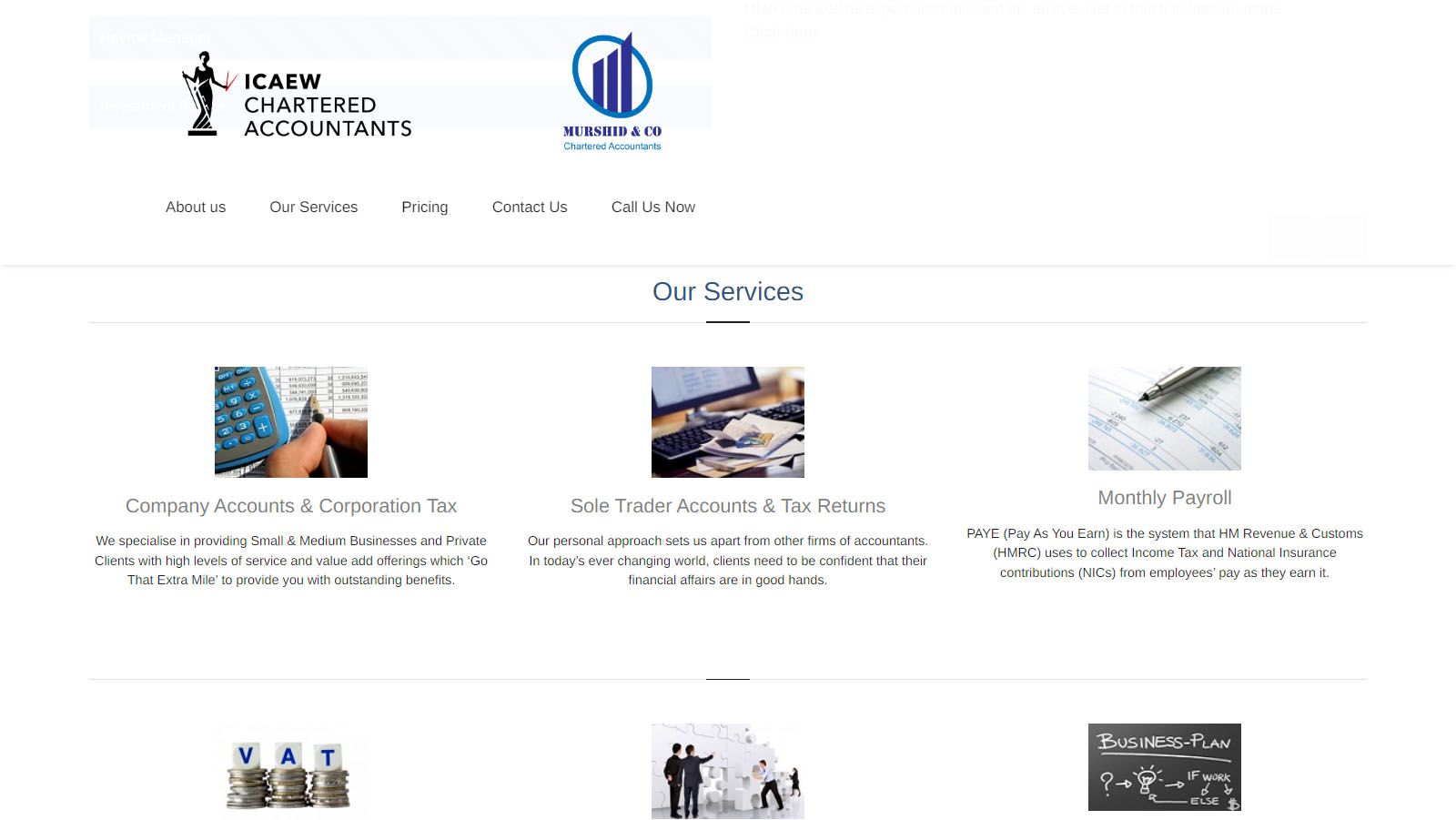 Accountancy Services & Client Enquiry Website screenshot 4